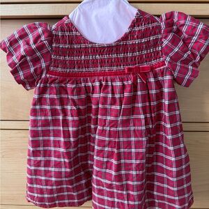 Carter's Red Plaid Kids Casual Dress